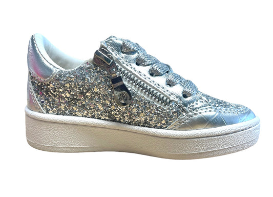 Alaia Silver Glitter Black Low Top