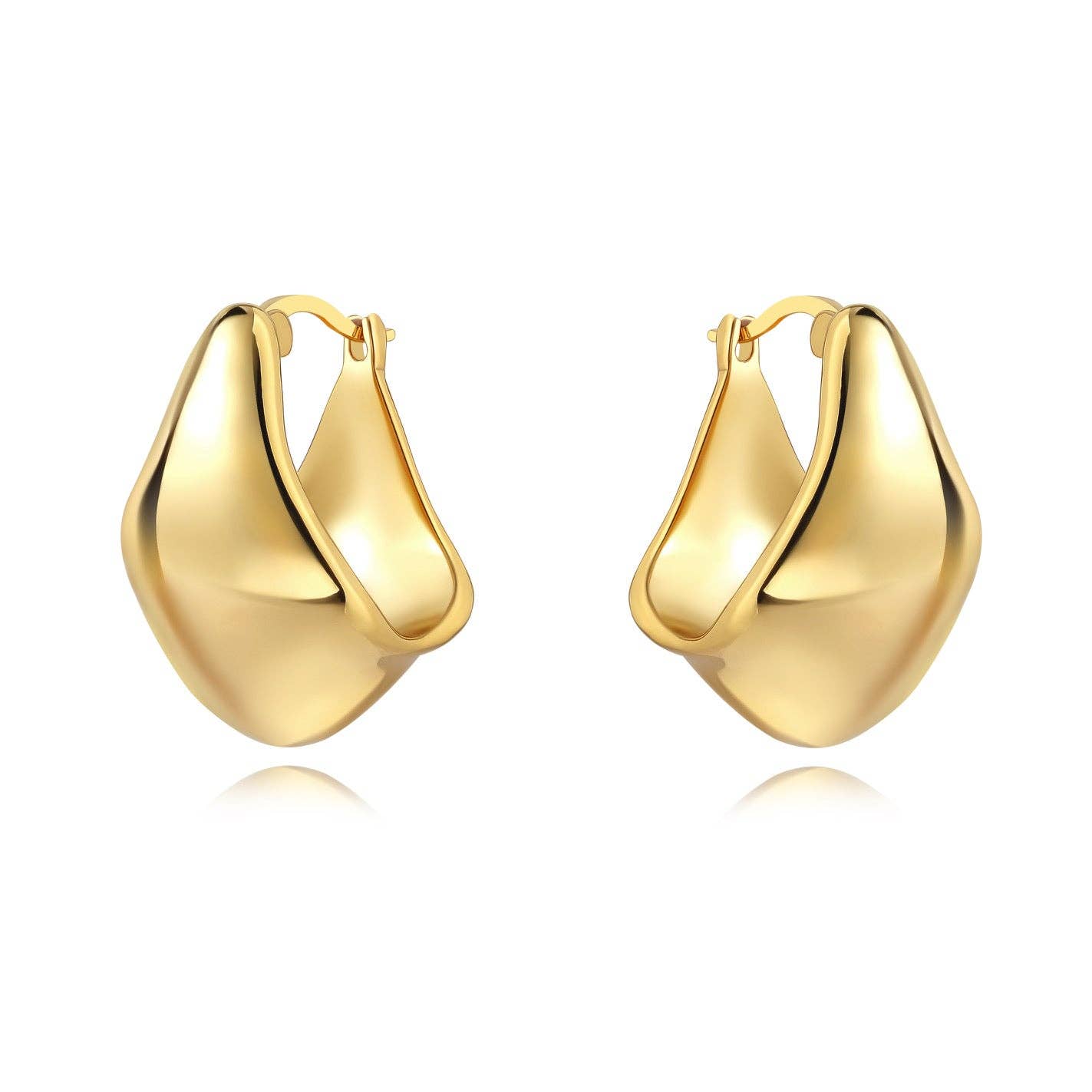 Gold Carson Hoop Earring