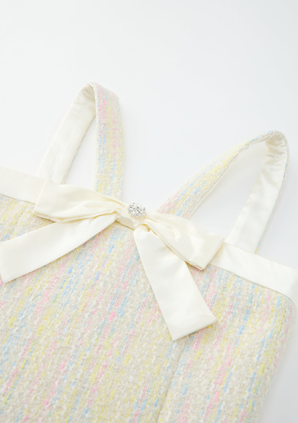 Lilliana Bow Tweed Mini Dress