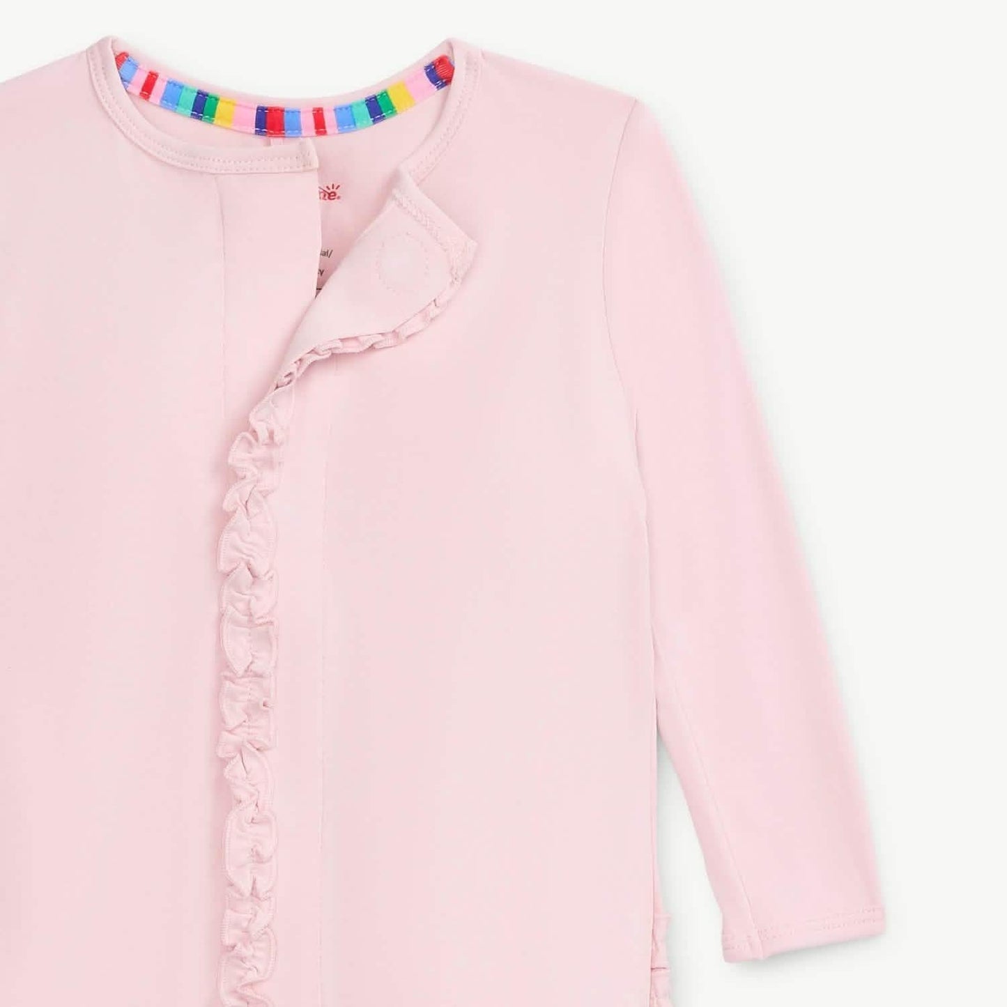 Pink Dogwood Ruffle Magnetic Footie