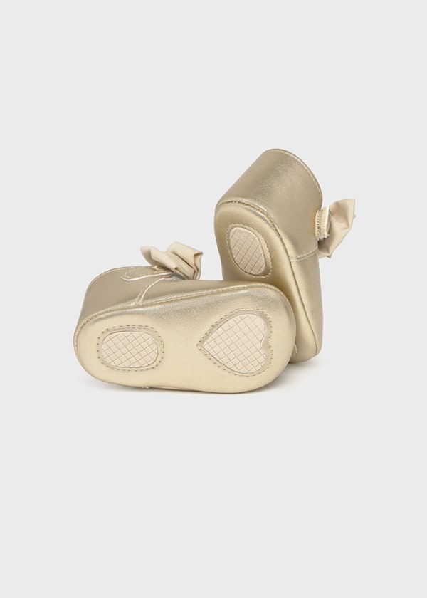 Champagne Bow Mary Janes