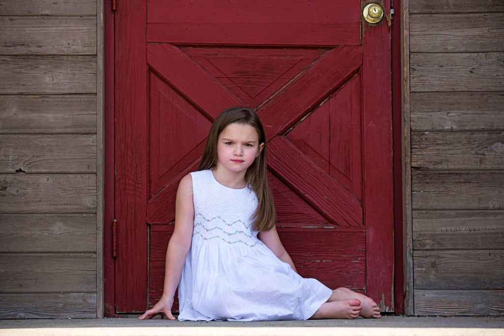 Whimsical Hand-Smocked Dress