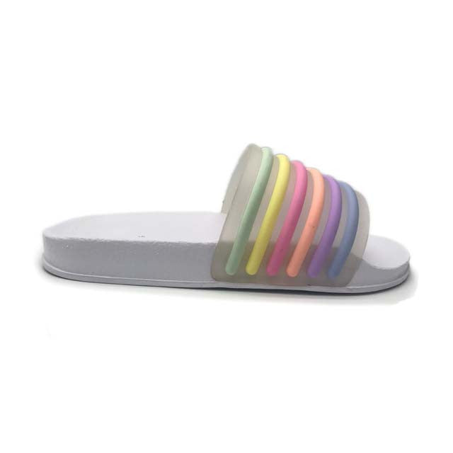 White Multi Jhilly Jelly Slide