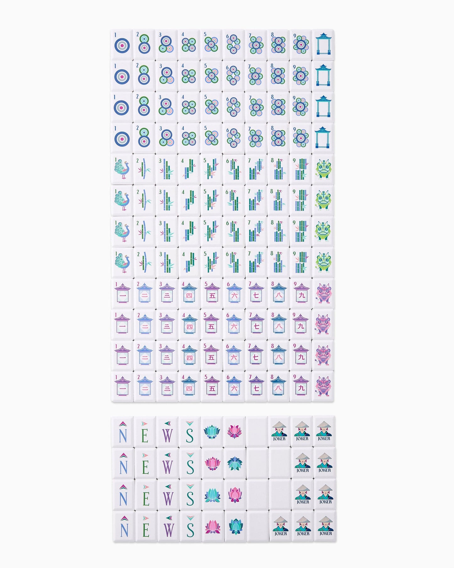 Cadet Debutante Mahjong Tile Set
