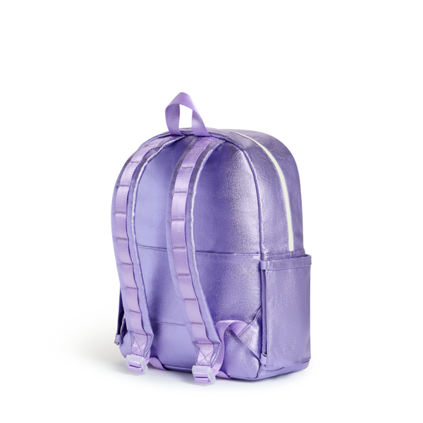 Lilac Quilted Sequins Kane Backpack