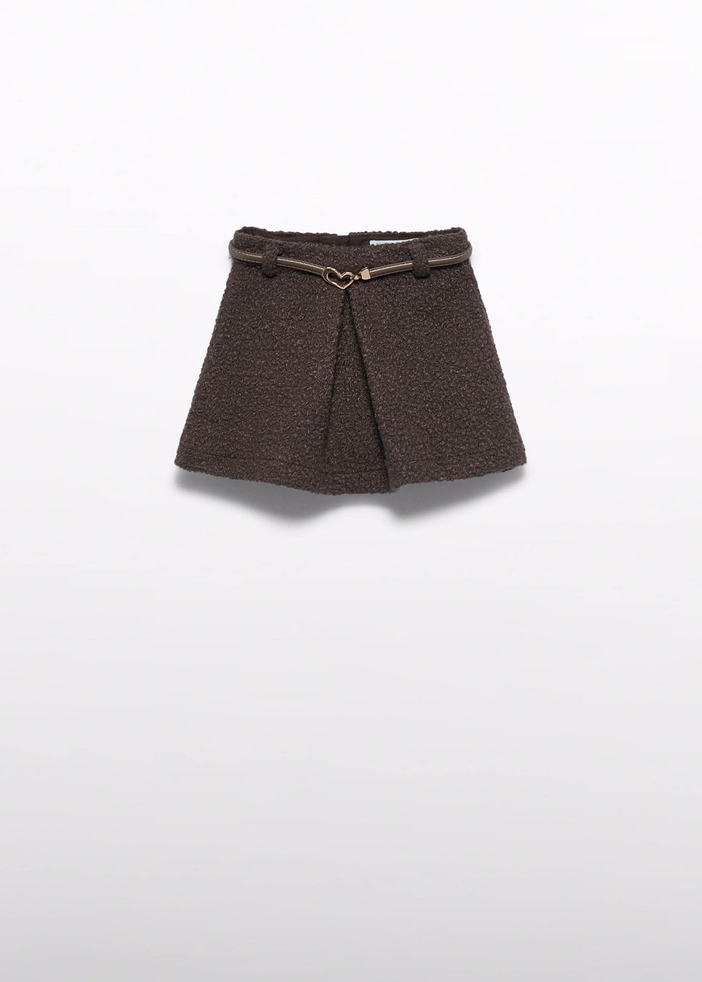 Dark Brown Sherpa Skirt
