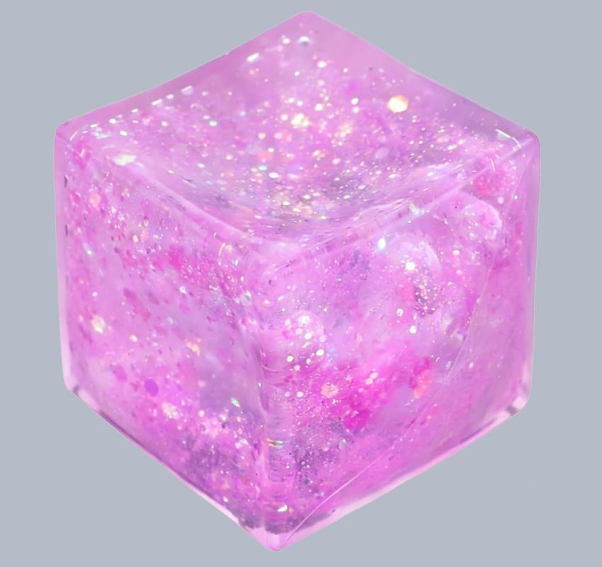2" Dough Doughs Sugar Squish Cube Glitter