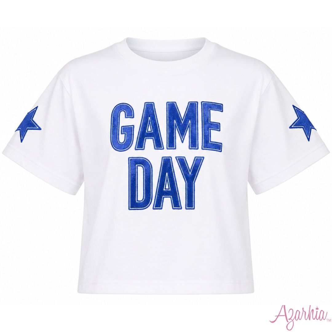 Royal Shimmer Game Day Star Tee