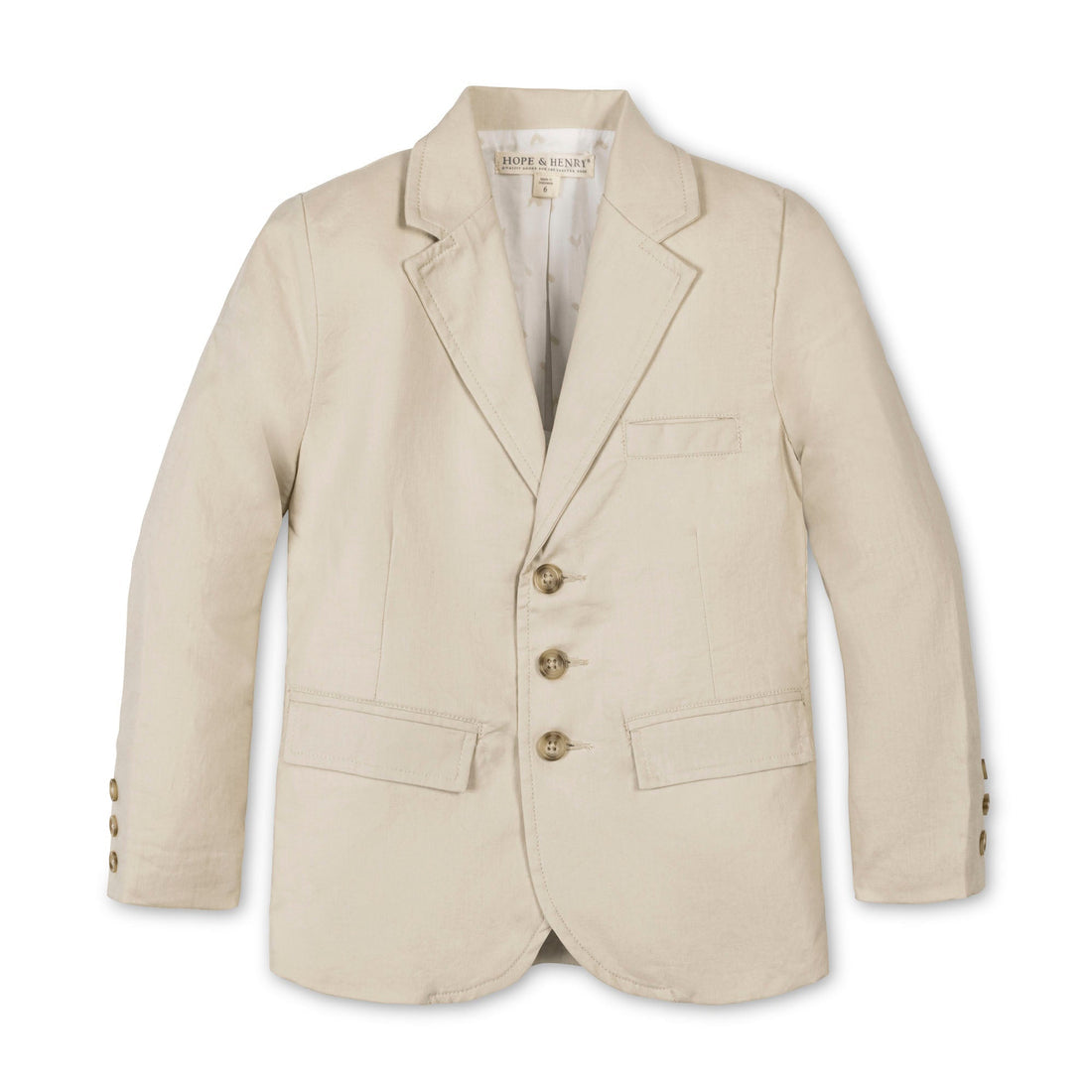 Sand Linen Suit Jacket