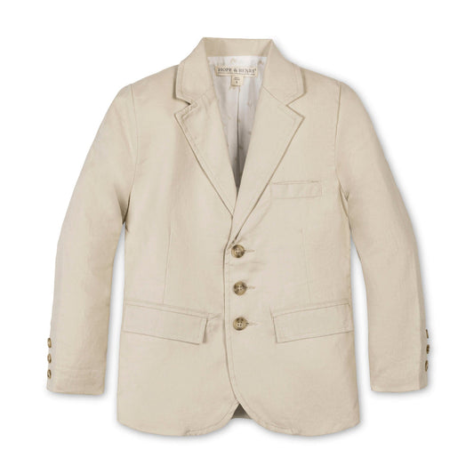 Sand Linen Suit Jacket
