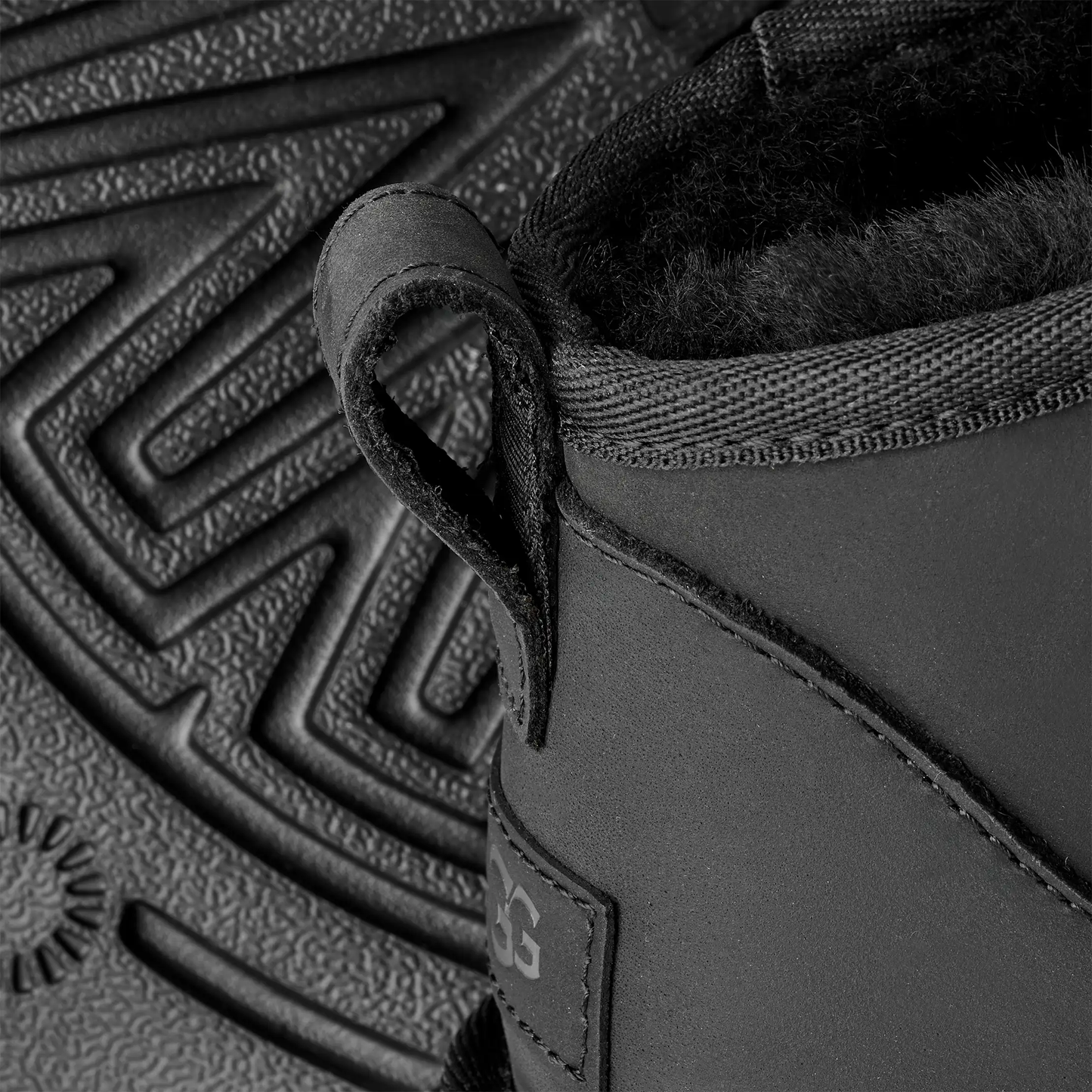 Women's Black Leather Ultra Mini