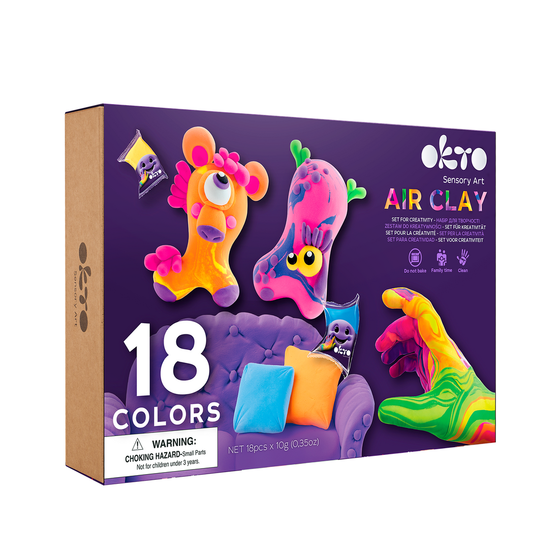 OKTO 18 Color Air Clay Set