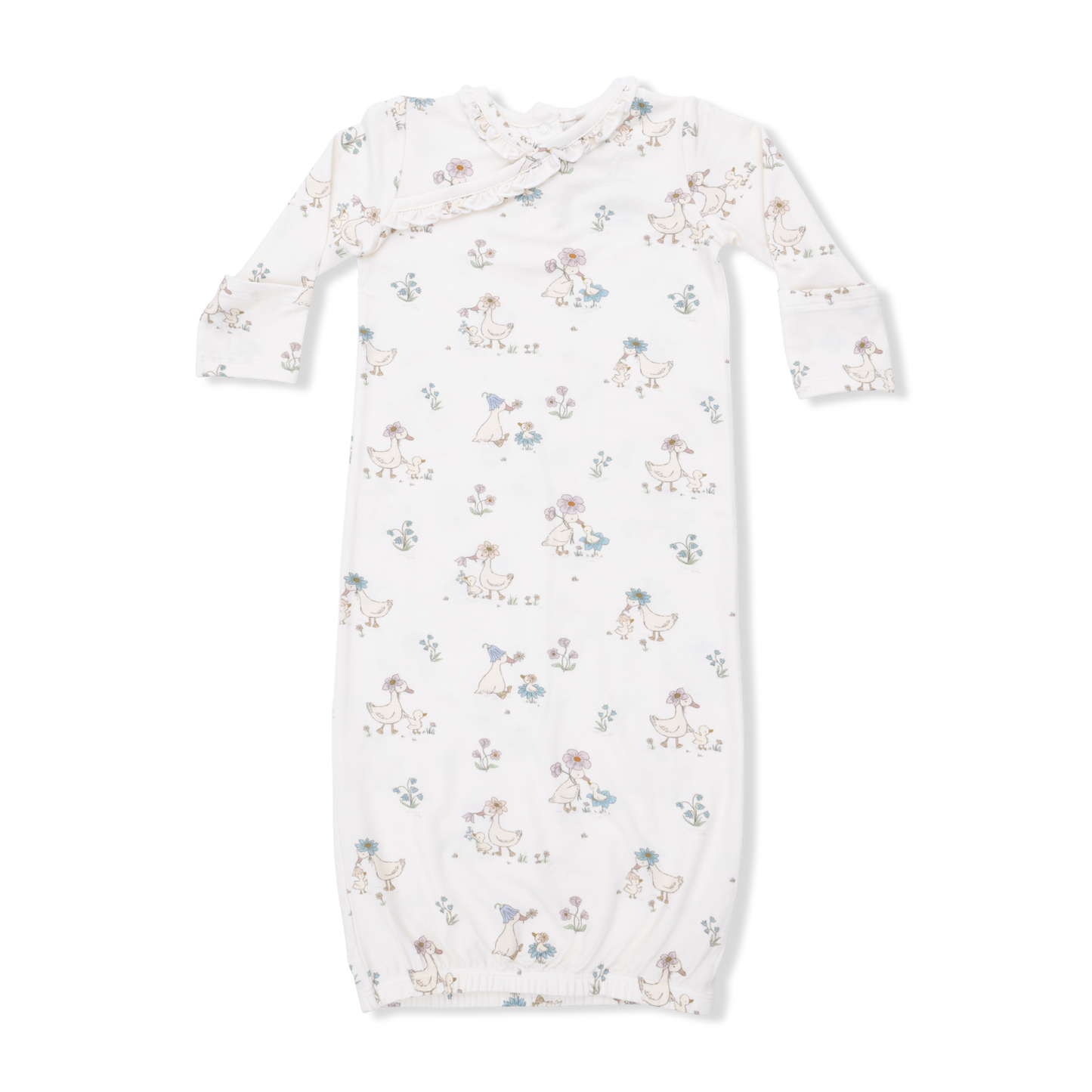 Floral Ducklings Gown & Headband
