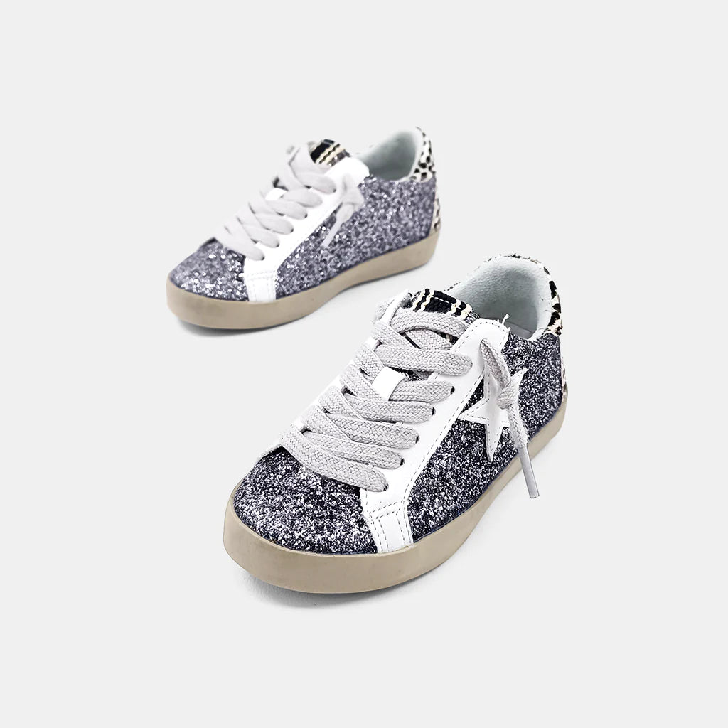 Pewter Glitter Sneakers