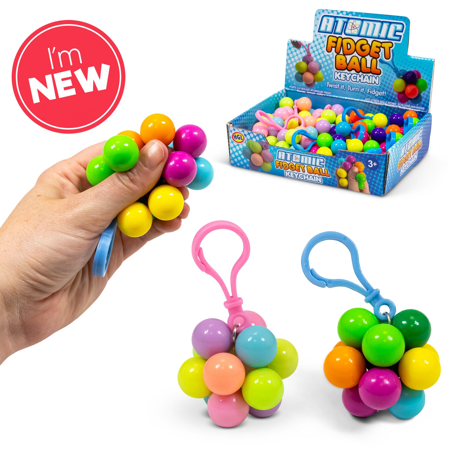 Atomic Fidget Ball Keychain