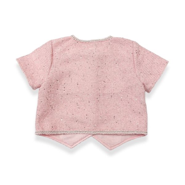 Floral Embellish Tweed Set