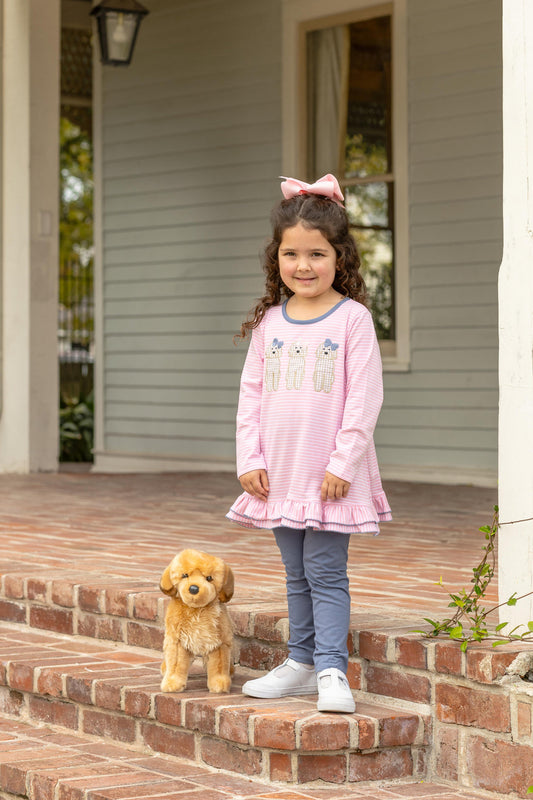 Dog Ruffle Pants Set