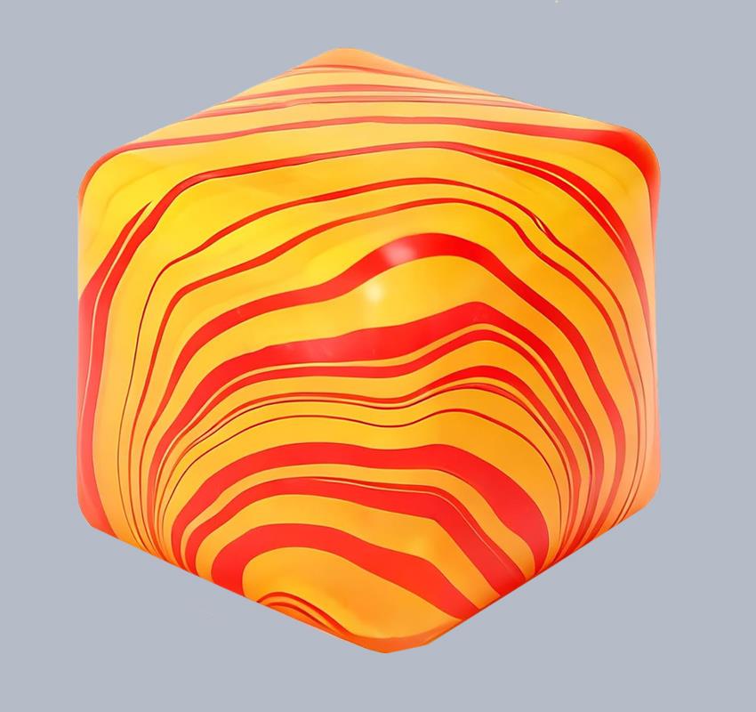 2.2" Dough Doughs Marbelized Sugar Squish Cube