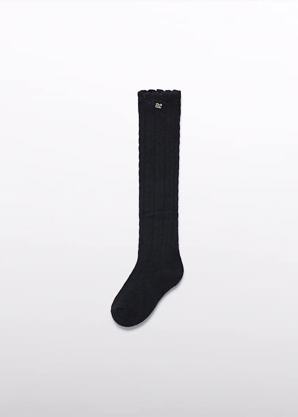 Openwork Knee-High Socks