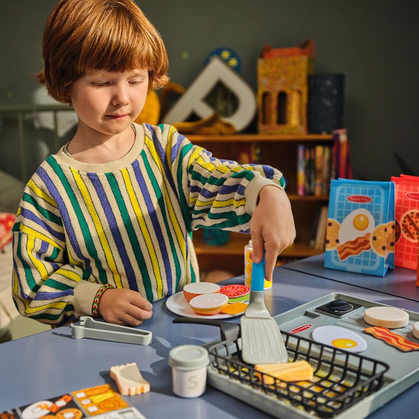 Flip & Fry Grill Play Set - Color Changing