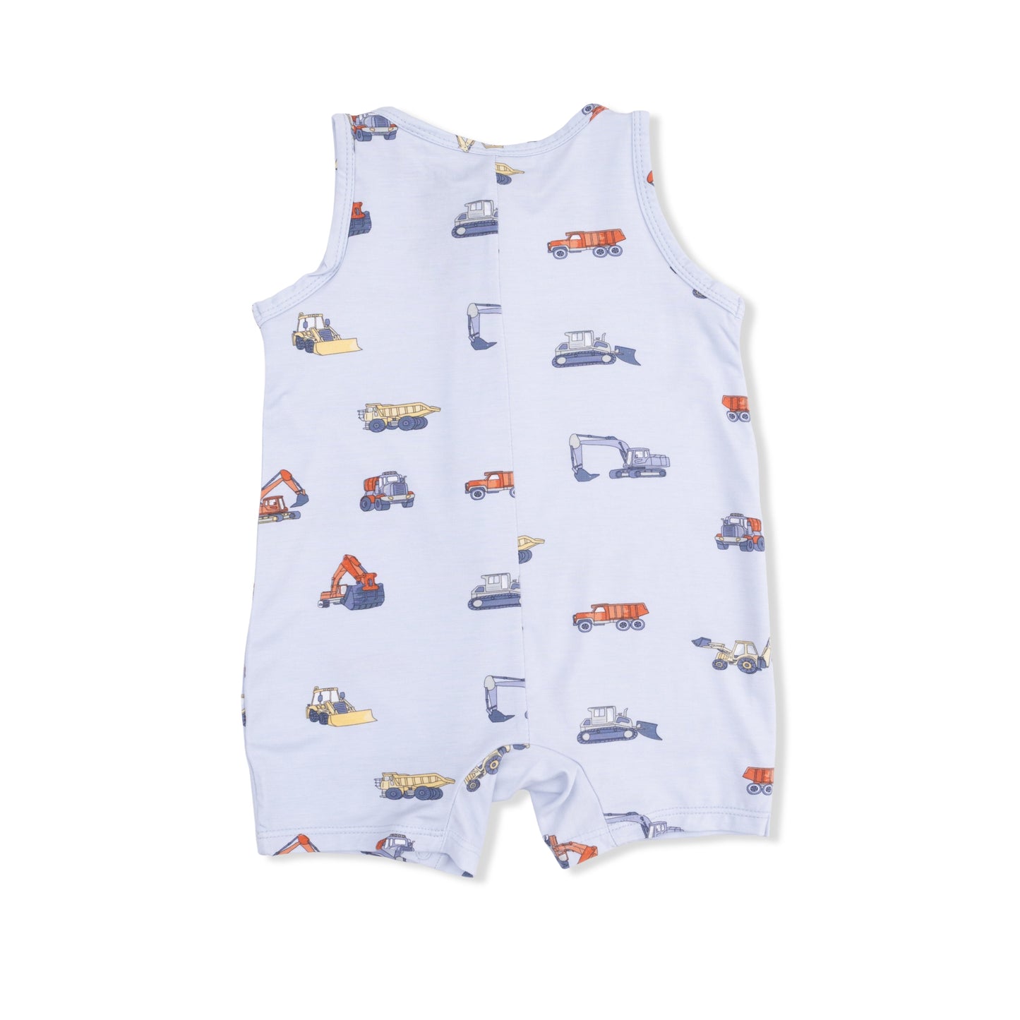 Construction Vehicles Shortie Romper