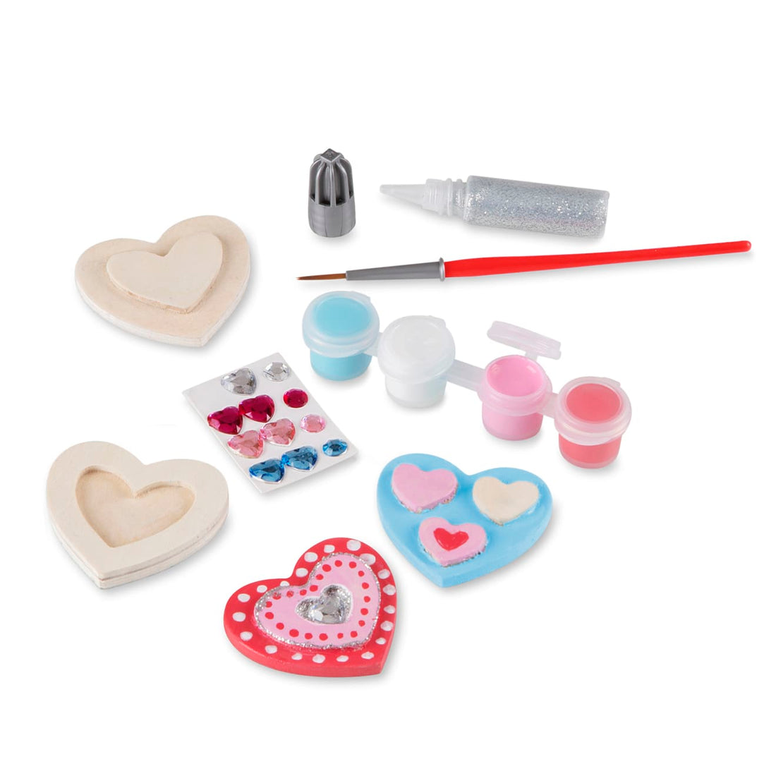 Created By Me! Wooden Heart Magnets