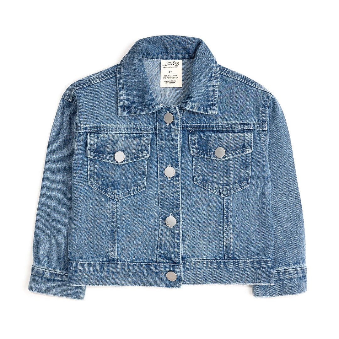 Glam Girl Bow Denim Jacket