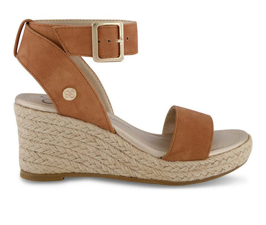 Cognac Asha Cuff Wedge