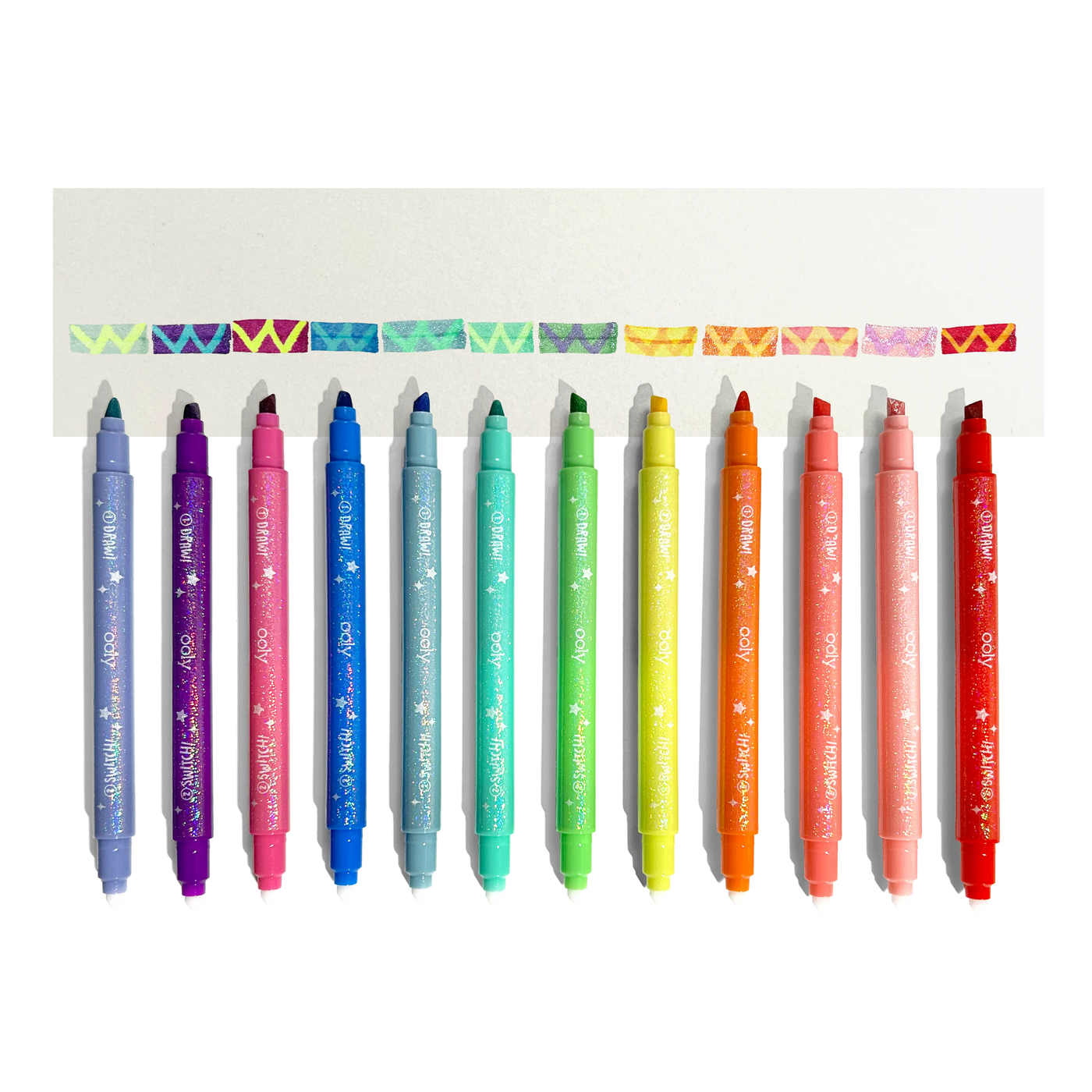 Switch-Eroo Sparkle Glittery Color Changing Markers