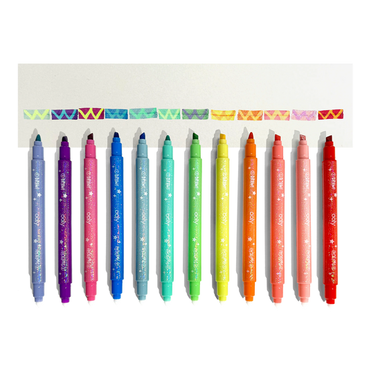 Switch-Eroo Sparkle Glittery Color Changing Markers