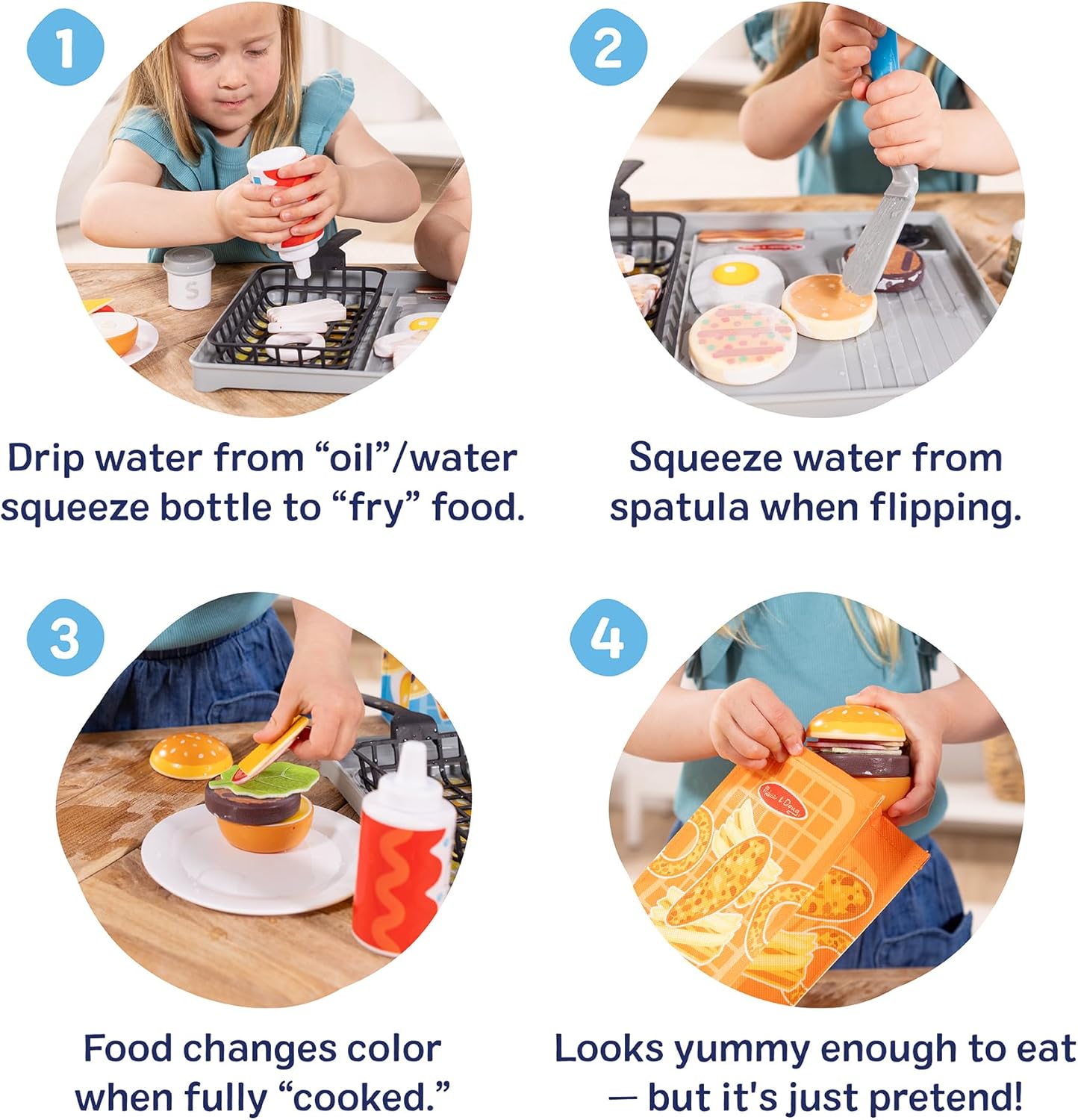Flip & Fry Grill Play Set - Color Changing