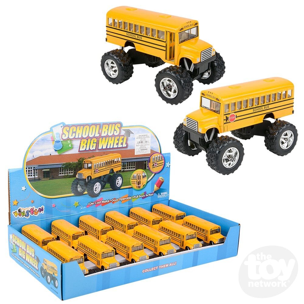 Die-Cast Pull Back School Bus
