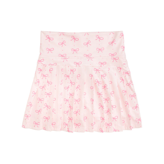 Pink Bow Athletic Skort