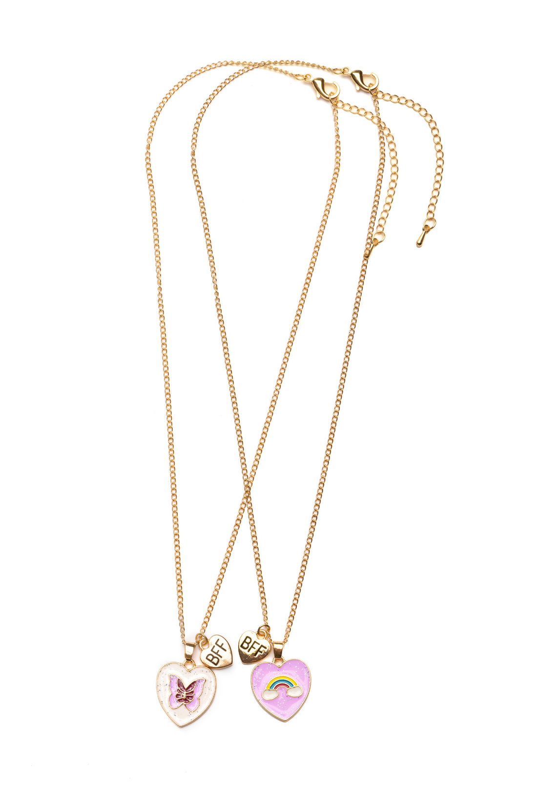 Rainbow Butterfly BFF Necklace