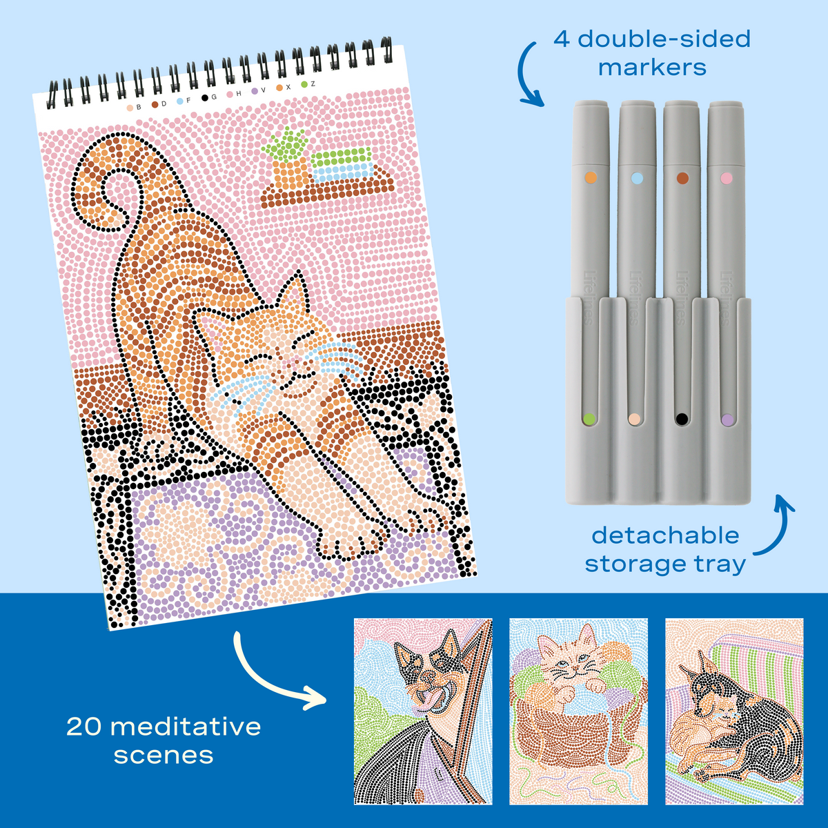 FlowArt: Dot-By-Letter Wags & Whiskers