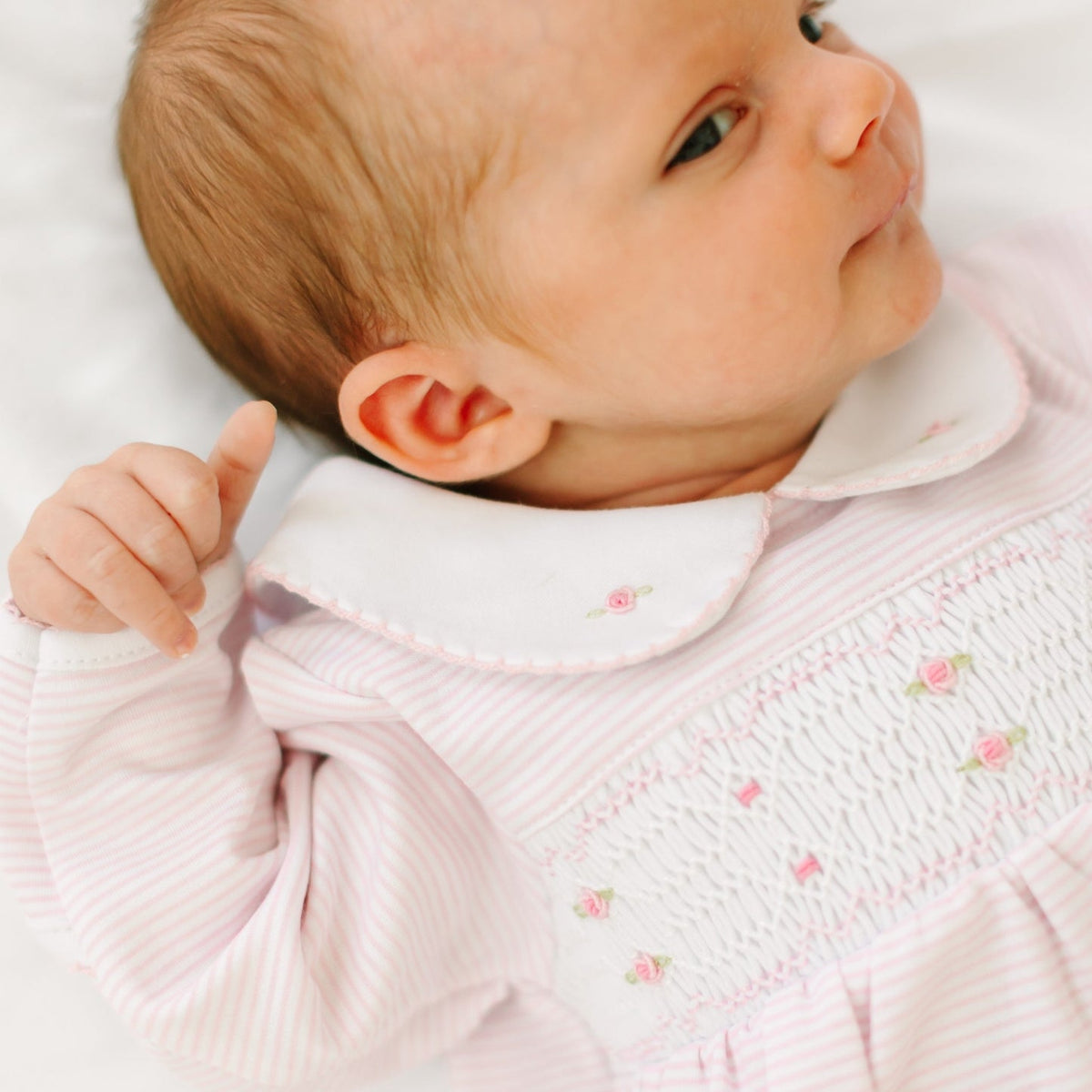 Pink Anna Smocked Footie