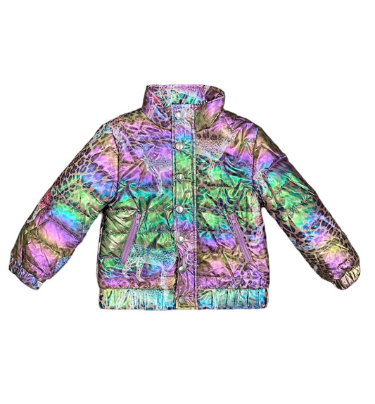 Cheetah Print Puffer Coat