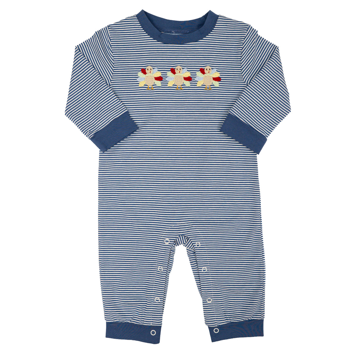 Turkey Lurkey Striped Romper