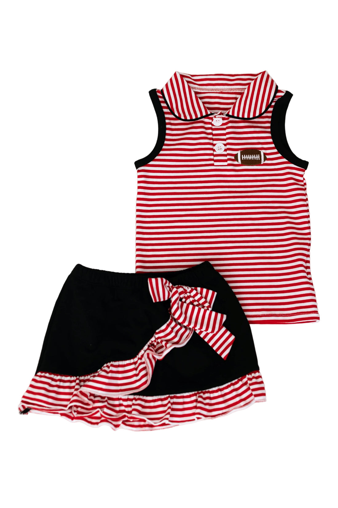 Red & Black Stripe Cheer Set