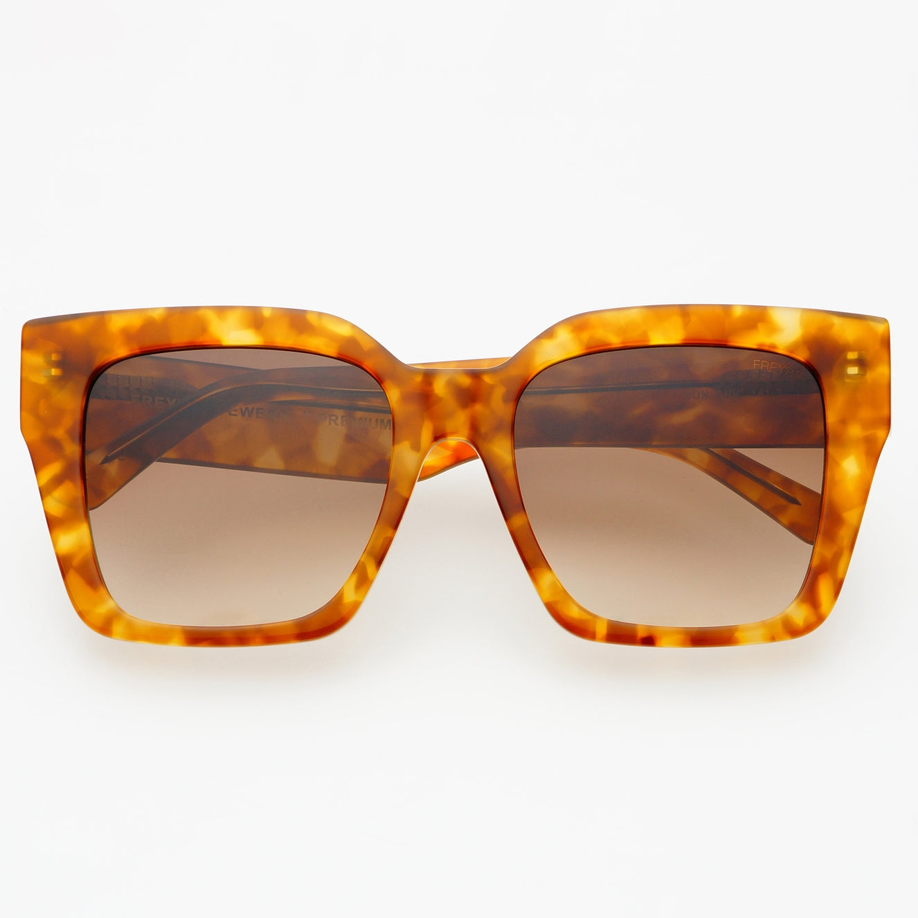 Brown Bon Chic Acetate Oversized Square Sunglasses
