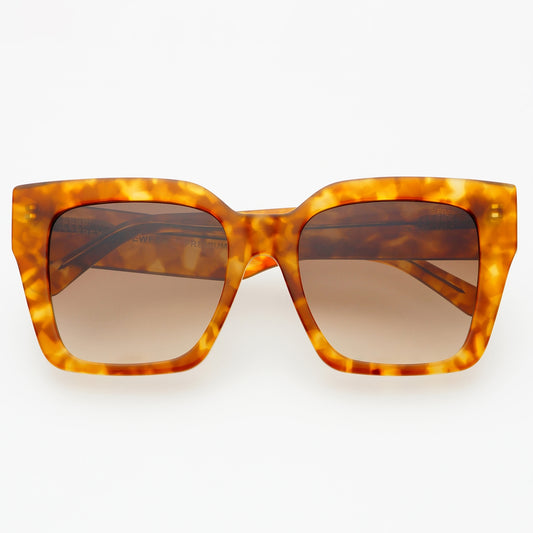 Brown Bon Chic Acetate Oversized Square Sunglasses