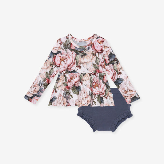 Aster Peplum Top & Bloomer Set