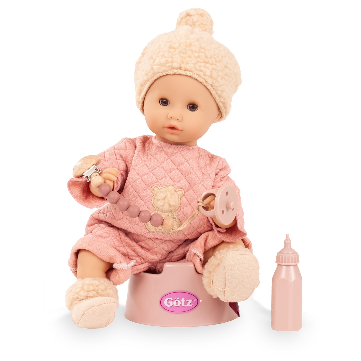 13" Sleepy Aquini Girl Bear Doll