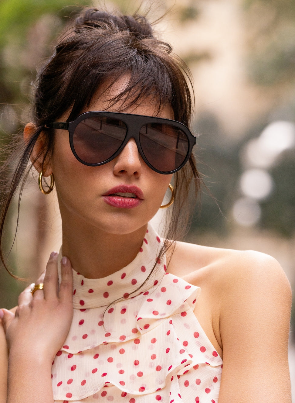 Black Maxwell Aviator Sunglasses