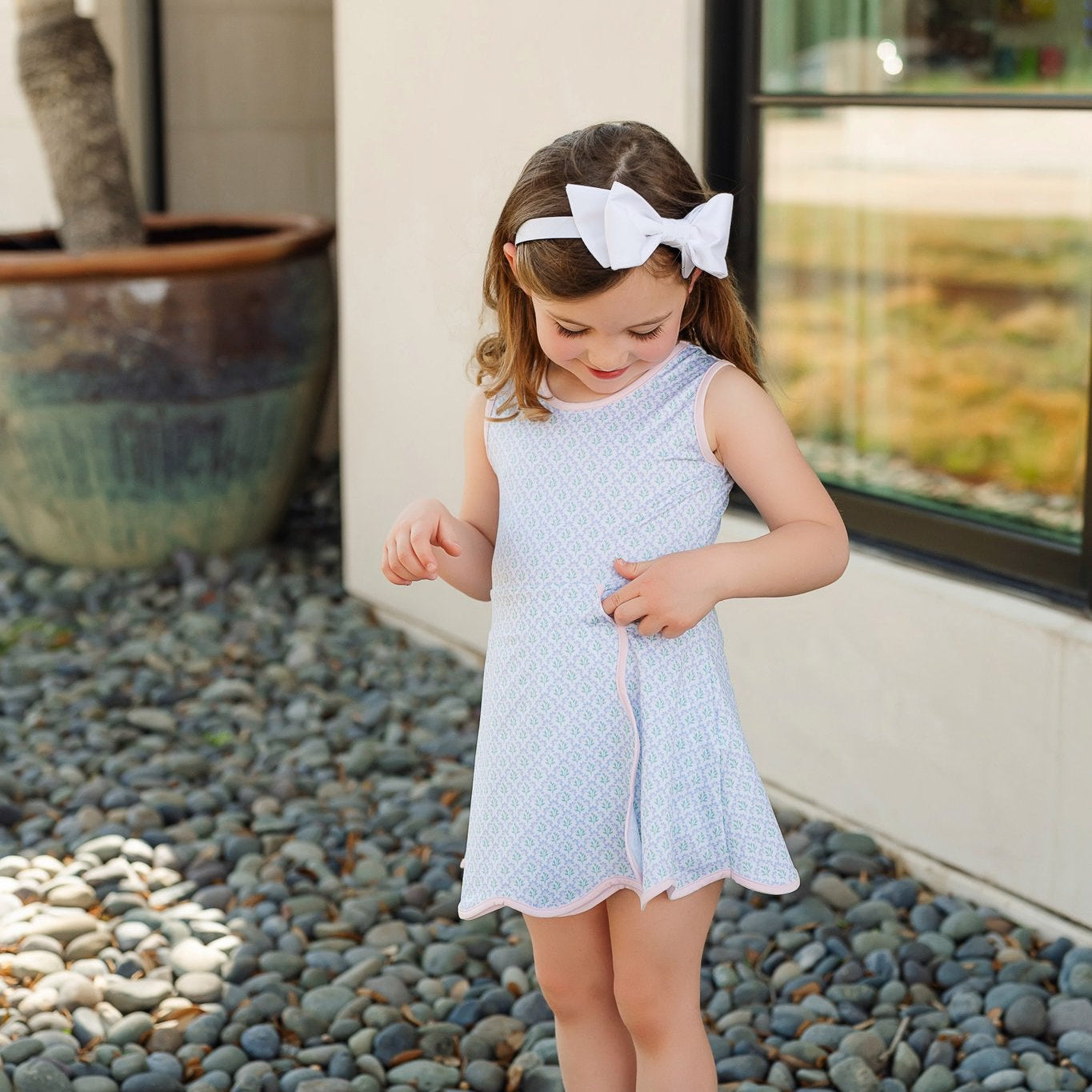 Trellis Bloom Performance Dress