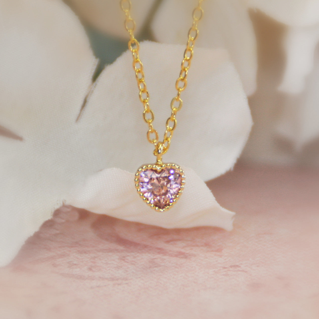 Pink Heart Necklace