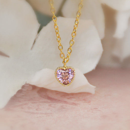Pink Heart Necklace