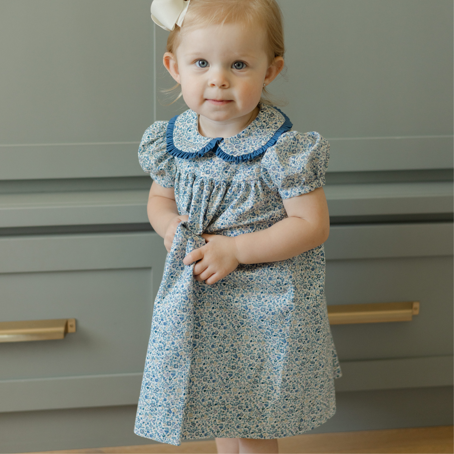 Posh Posies W/ Cornflower Float Dress