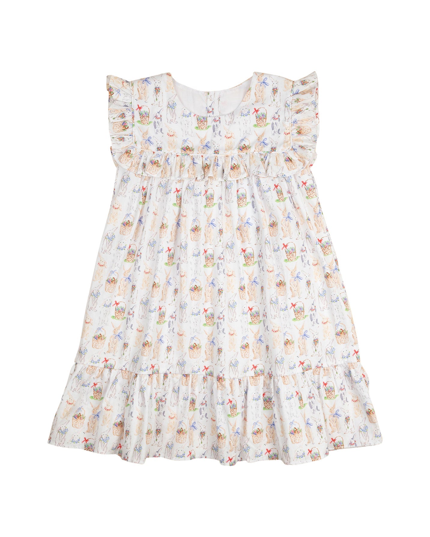 Bunny Blossom Ruffle Collar Dress