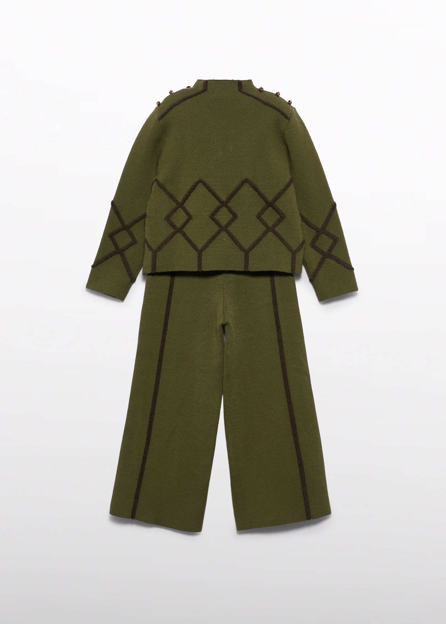 Olive Knit Pant Set
